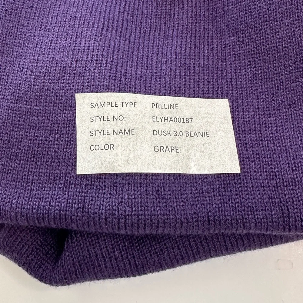 Element Beanie Grape Purple Embroidered Logo Dusk 3.0 NWT Men’s or Women’s